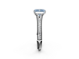 White gold Fancy Blue Radiant  Solitaire Pave Split Shank Engagement Ring with Six-Prong Setting_39