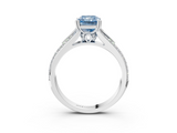 White gold Fancy Blue Radiant  Solitaire Pave Split Shank Engagement Ring with Six-Prong Setting_39