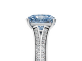 White gold Fancy Blue Radiant  Solitaire Pave Split Shank Engagement Ring with Six-Prong Setting_41