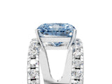 White gold Fancy Blue Radiant  Solitaire Split Shank Pave Diamond Ring_54