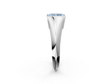White gold Fancy Blue Radiant  Solitaire Tension Set Diamond Ring_22