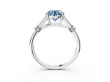 White gold Fancy Blue Round  Brilliant Solitaire with Pave Band and Four-Prong Setting_23