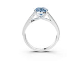 White gold Fancy Blue Round Cut Cut Pave Split Shank Engagement Ring with Four-Prong Setting_15