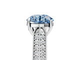 White gold Fancy Blue Round Cut Cut Pave Split Shank Engagement Ring with Four-Prong Setting_17