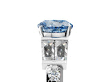 White gold Fancy Blue Round Cut Diamond Engagement Ring with Baguette Side Stones and Channel Set Band_37
