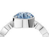 White gold Fancy Blue Round  Cut Diamond Milgrain Marquise Band with Prong Setting_7