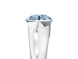 White gold Fancy Blue Round Cut Solitaire Tension Set Diamond Ring with Split Shank Band_17