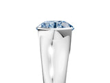 White gold Fancy Blue Round Cut Solitaire Tension Set Diamond Ring with Split Shank Band_27