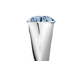 White gold Fancy Blue Round  Solitaire Tension Set Diamond Ring_25
