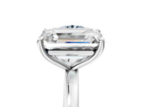 White gold Fancy Blue Round  and Emerald Cut Toi Moi Ring with Prong Setting_85