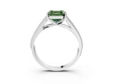 White gold Fancy Green Asscher Cut Cut Pave Split Shank Engagement Ring with Four-Prong Setting_15