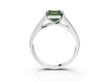 White gold Fancy Green Asscher Cut Cut Pave Split Shank Engagement Ring with Four-Prong Setting_39