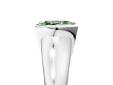 White gold Fancy Green Asscher Cut Solitaire Tension Set Diamond Ring with Split Shank Band_17