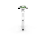 White gold Fancy Green Asscher  Halo Pave Split Shank Prong Setting Ring_60