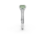 White gold Fancy Green Asscher  Solitaire Pave Split Shank Engagement Ring with Six-Prong Setting_19