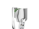 White gold Fancy Green Cushion Cut Solitaire Tension-Set Diamond Split Shank Ring_5