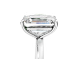White gold Fancy Green Cushion  and Emerald Cut Toi Moi Ring with Prong Setting_50