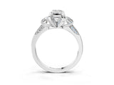 White gold Fancy Green Emerald Cut Brilliant Three-Stone Diamond Ring with Pavé Band and Four-Prong Setting_28