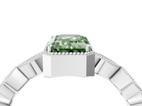 White gold Fancy Green Emerald  Cut Diamond Milgrain Marquise Band with Prong Setting_7