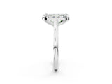 White gold Fancy Green Emerald  Diamond Cluster Halo Solitaire with Four-Prong Setting_90