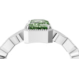 White gold Fancy Green Emerald  Milgrain Marquise Diamond Twist Band Ring_66