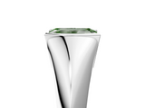White gold Fancy Green Emerald  Solitaire Tension Set Diamond Ring_25