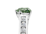White gold Fancy Green Heart  Brilliant Channel-Set Solitaire Ring with Four-Prong Setting_22