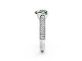 White gold Fancy Green Heart Cut Cut Pave Split Shank Engagement Ring with Four-Prong Setting_14