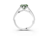 White gold Fancy Green Heart Cut Cut Pave Split Shank Engagement Ring with Four-Prong Setting_15