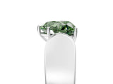 White gold Fancy Green Heart Cut Diamond Channel Set Solitaire Ring with Four-Prong Setting_36