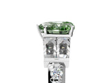White gold Fancy Green Heart Cut Diamond Engagement Ring with Baguette Side Stones and Channel Set Band_34