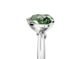 White gold Fancy Green Heart Cut Diamond Solitaire Ring with Six-Prong Setting and Classic Band_39