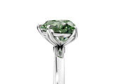 White gold Fancy Green Heart Cut Diamond Solitaire Ring with Thin Band and Prong Setting_17