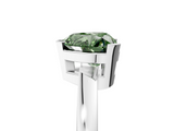 White gold Fancy Green Heart  Cut Solitaire Ring with Four-Prong Setting and Classic Band_5