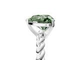 White gold Fancy Green Heart  Cut Solitaire Twisted Band with Four-Prong Setting_34