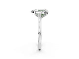 White gold Fancy Green Heart  Diamond Cluster Halo Solitaire with Four-Prong Setting_37