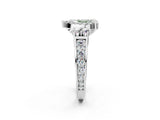 White gold Fancy Green Heart  Halo Diamond Engagement Ring with Split Shank and Four-Prong Setting_42