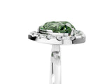 White gold Fancy Green Heart  Halo Diamond Solitaire with Pavé Band and Four-Prong Setting_51