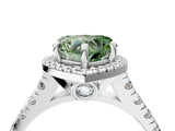 White gold Fancy Green Heart  Halo Pavé Diamond Engagement Ring with Four-Prong Setting_54