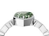 White gold Fancy Green Heart  Milgrain Marquise Diamond Twist Band Ring_66
