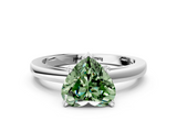 White gold Fancy Green Heart  Solitaire Diamond Engagement Ring with Four-Prong Setting on a Classic Band_3