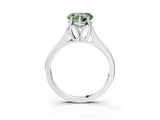 White gold Fancy Green Heart  Solitaire Diamond Ring with Cathedral Band and Four-Prong Setting_32