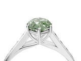 White gold Fancy Green Marquise  Brilliant Channel-Set Solitaire Ring with Four-Prong Setting_46