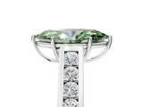 White gold Fancy Green Marquise  Brilliant Channel-Set Solitaire Ring with Four-Prong Setting_47