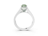 White gold Fancy Green Marquise  Brilliant Cut Diamond Engagement Ring with Pavé Band and Four-Prong Setting_52