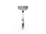 White gold Fancy Green Marquise  Brilliant Solitaire Engagement Ring with Six-Prong Setting and Classic Band_22