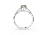 White gold Fancy Green Marquise  Brilliant Solitaire with Pave Band and Four-Prong Setting_23