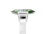 White gold Fancy Green Marquise Cut Brilliant Solitaire Diamond Ring with Channel Set Band and Bar Prong Setting_29
