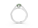 White gold Fancy Green Marquise  Cut Channel Set Solitaire Engagement Ring with Four-Prong Setting_228