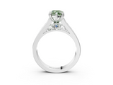 White gold Fancy Green Marquise  Cut Channel Set Solitaire Engagement Ring with Prong Setting_22